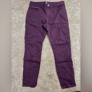 Tommy Hilfiger Men's Burgundy Chinos